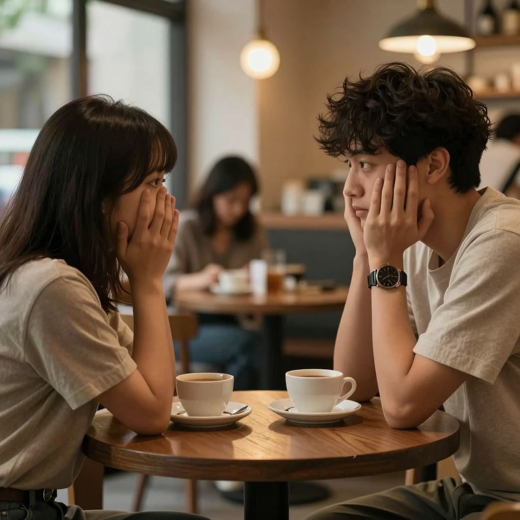 兩人和平告別的溫馨場景